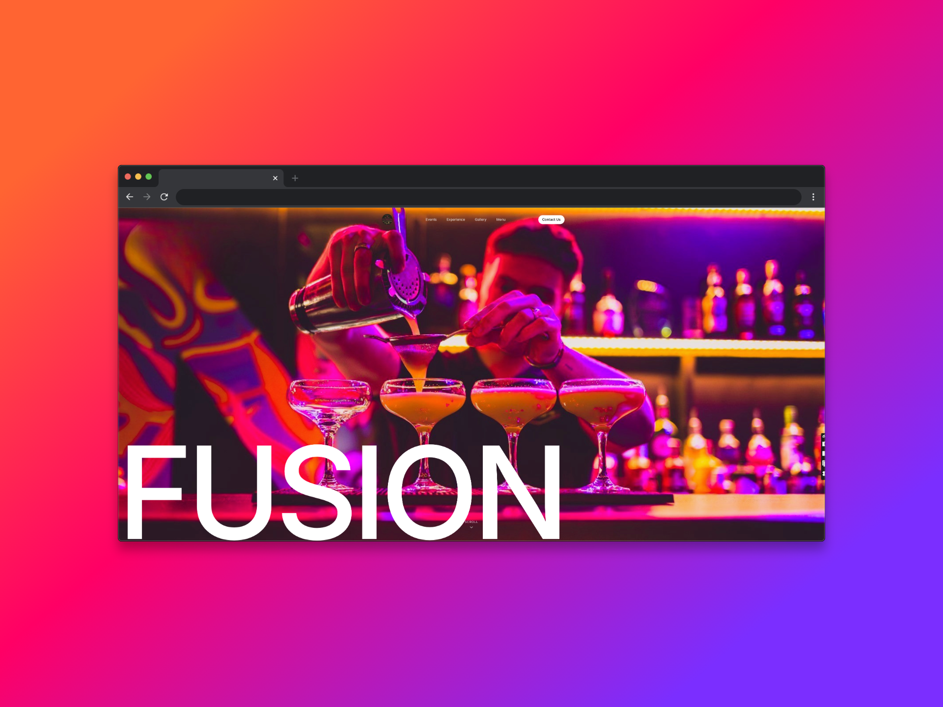 Fusion studio presentation shot.